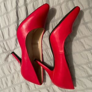 Vibrant Red High Heel Pumps